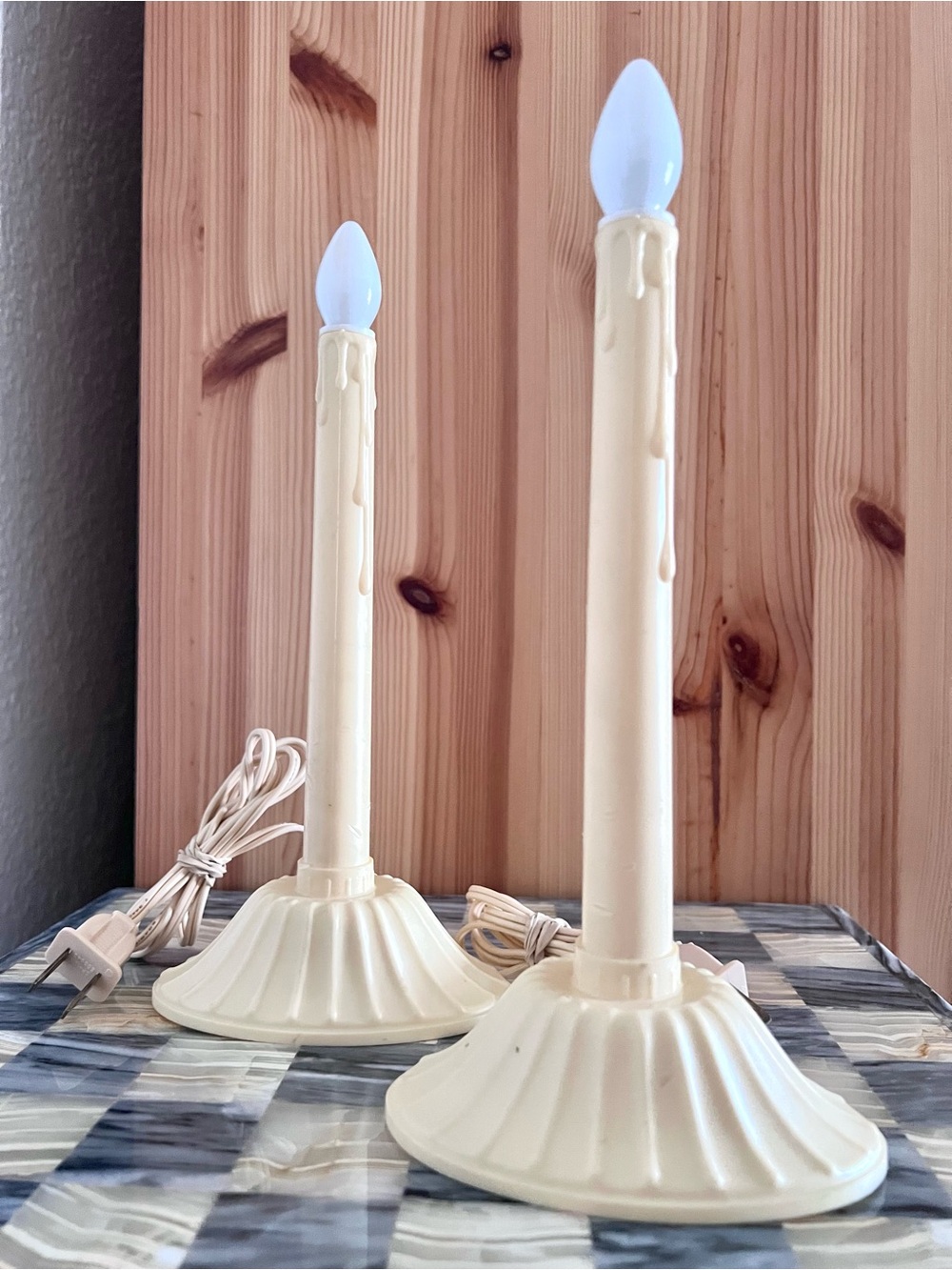 Vintage Christmas Electric Window Candles (Set of 2)